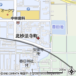 奈良県橿原市北妙法寺町692周辺の地図