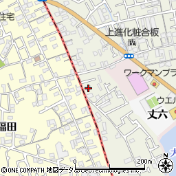 大阪府堺市東区草尾357周辺の地図