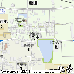 奈良県大和高田市池田156周辺の地図