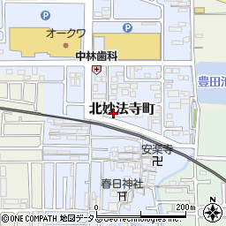 奈良県橿原市北妙法寺町695周辺の地図