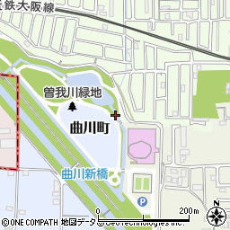 奈良県橿原市曲川町周辺の地図