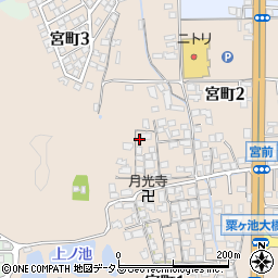 大阪府富田林市宮町周辺の地図
