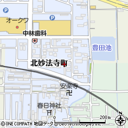 奈良県橿原市北妙法寺町691周辺の地図