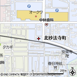 奈良県橿原市北妙法寺町576周辺の地図