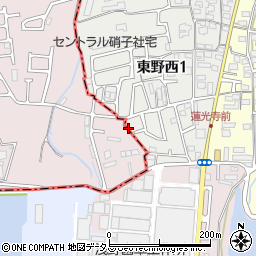 東野第8公園周辺の地図