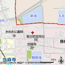 奈良県葛城市勝根周辺の地図