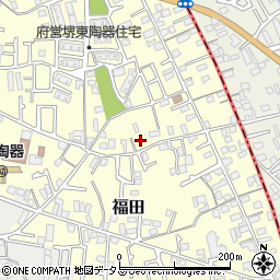 大阪府堺市中区福田401周辺の地図