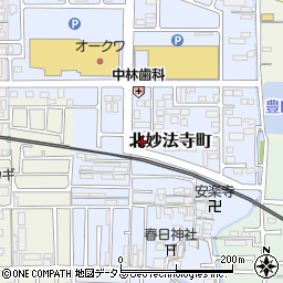 奈良県橿原市北妙法寺町683周辺の地図