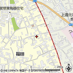 大阪府堺市中区福田357周辺の地図