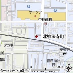 奈良県橿原市北妙法寺町575周辺の地図