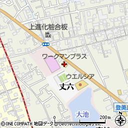 ワークマンプラス堺草尾店周辺の地図