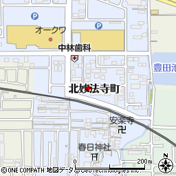 奈良県橿原市北妙法寺町686周辺の地図