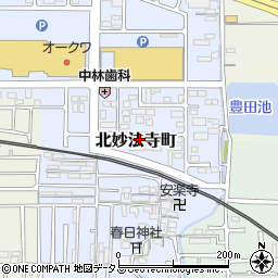 奈良県橿原市北妙法寺町688周辺の地図