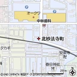 奈良県橿原市北妙法寺町578周辺の地図