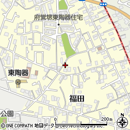 大阪府堺市中区福田1407周辺の地図