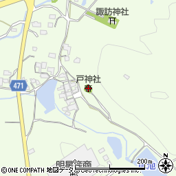 戸神社周辺の地図