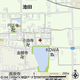 奈良県大和高田市池田161周辺の地図