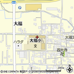 桜井市立大福小学校周辺の地図