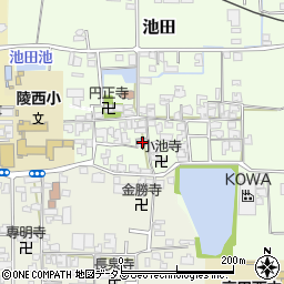 奈良県大和高田市池田135周辺の地図