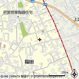 大阪府堺市中区福田396周辺の地図