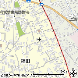 大阪府堺市中区福田395周辺の地図