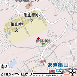 広島県広島市安佐北区亀山南周辺の地図