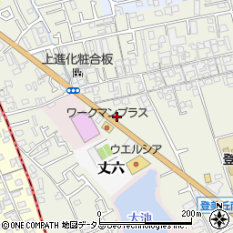 大阪府堺市東区草尾662周辺の地図