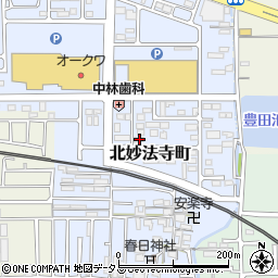 奈良県橿原市北妙法寺町666周辺の地図