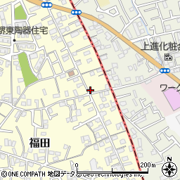 大阪府堺市中区福田68周辺の地図