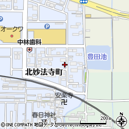 奈良県橿原市北妙法寺町672周辺の地図