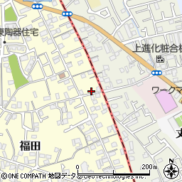 大阪府堺市中区福田69周辺の地図