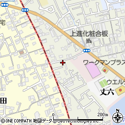 大阪府堺市東区草尾354周辺の地図