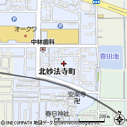 奈良県橿原市北妙法寺町669周辺の地図