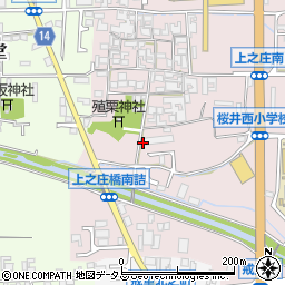 奈良県桜井市上之庄626-2周辺の地図