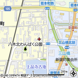 奈良県橿原市上品寺町224周辺の地図