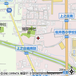 奈良県桜井市上之庄626-3周辺の地図