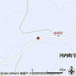 広島県東広島市河内町宇山周辺の地図