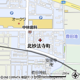 奈良県橿原市北妙法寺町668周辺の地図