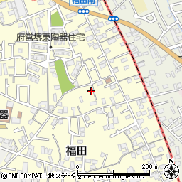 大阪府堺市中区福田394周辺の地図