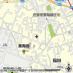 大阪府堺市中区福田408周辺の地図