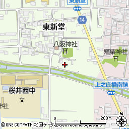 奈良県桜井市東新堂220周辺の地図