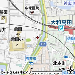 奈良県大和高田市有井26周辺の地図