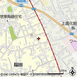 大阪府堺市中区福田67周辺の地図