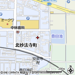 奈良県橿原市北妙法寺町665周辺の地図