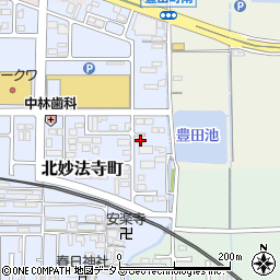 奈良県橿原市北妙法寺町702周辺の地図