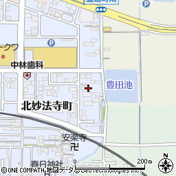 奈良県橿原市北妙法寺町703周辺の地図