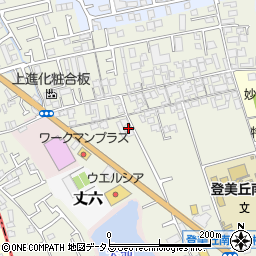 大阪府堺市東区草尾668周辺の地図