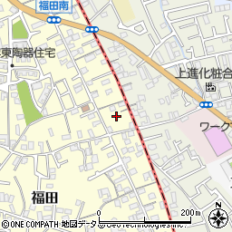 大阪府堺市中区福田66周辺の地図