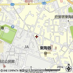 大阪府堺市中区福田332周辺の地図