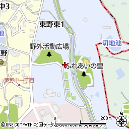 大阪狭山市立　市民ふれあいの里周辺の地図